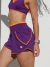Short bicolor Leeom- Roxo ube\ tangerina - comprar online