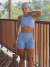 Short Running - Azul Candy na internet