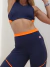 Legging Vibes- marinho\tangerina - Leeom Movement