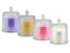 VELA PREMIUM AROMÁTICA CON CAMPANA DE CRISTAL