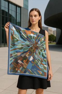 LENÇO ARAUCÁRIA -  Marcia Bittencourt design - Produtos estampados com Arte.  Lenços femininos, Almofadas e Telas Fineart