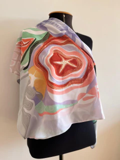 LENÇO FLEURS (sêda gloss) - loja online