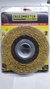 Cepillo Circular De Alambre Rizado 150mm Amoladora De Banco