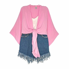 Kimono Creponado Rosa na internet