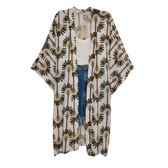 Kimono Branco Palm Beach