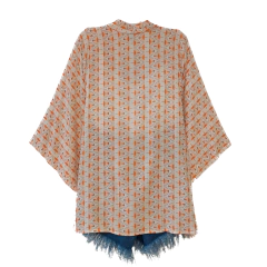 Kimono Geométrico Laranja - comprar online
