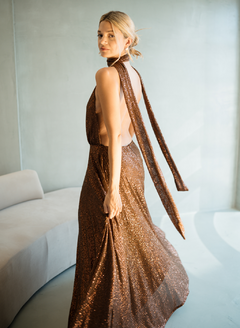 VESTIDO GALINA CHOCOLATE - tienda online