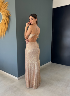 VESTIDO PIA GOLD - Nina Na House