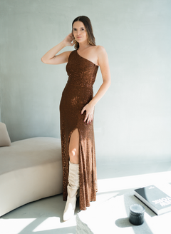 VESTIDO FLORENCE CHOCOLATE - comprar online