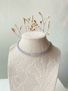 CHOKER ZIRCON SILVER