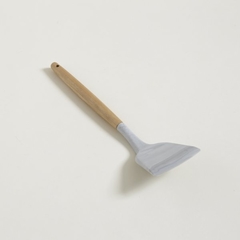 Espátula pala de silicona con mango de madera - comprar online