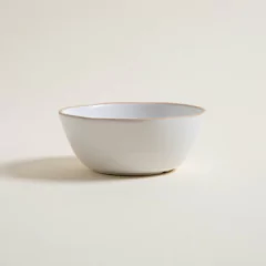 Bowl Málaga blanco borde natural 15cm - comprar online