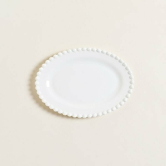 Bandeja de cerámica oval puntitos 25x18cm en internet