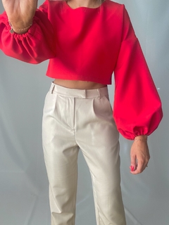 Cropped Maria - Vermelho na internet