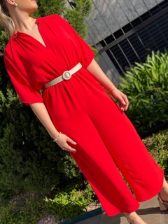 Macacão Sophia Vermelho - Chérie