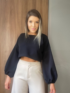 Cropped Maria - Preto na internet