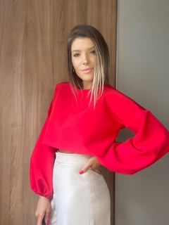 Cropped Maria - Vermelho - Chérie