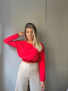 Cropped Bia - Vermelho - Chérie