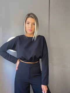 Cropped Bia - Preto
