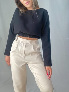 Cropped Bia - Preto