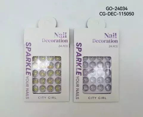 DECORACIÓN MOÑITO PARA UÑAS CITY GIRL GO-24034