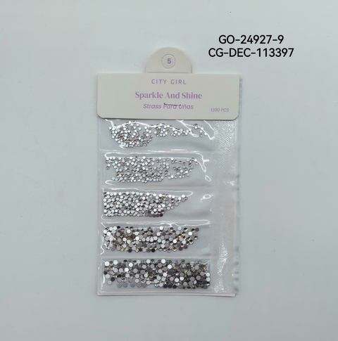 DECORACIÓN STRASS PARA LAS UÑAS CITY GIRL GO-24927-9/113397