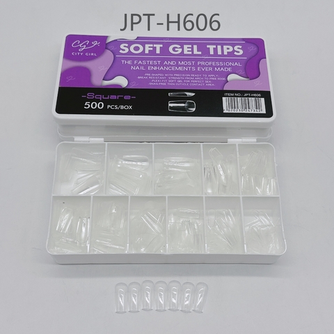 SOFT GEL TIPS SQUARE CG 47342