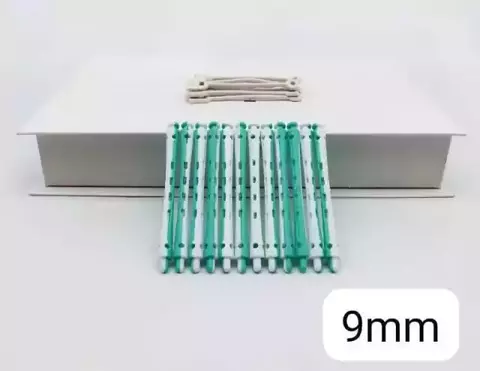 RULERO VERDE Y BLANCO 9MM X12 084901