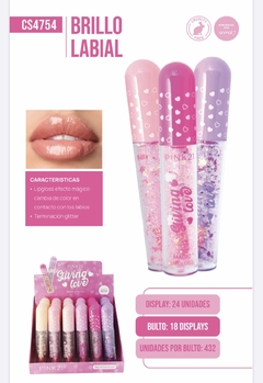 LABIAL BRILLO C/GLITTER PINK21 CS4754/66967 - comprar online