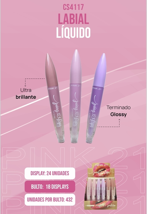 LABIAL JUICY LIPS PINK21 CS4117/58658