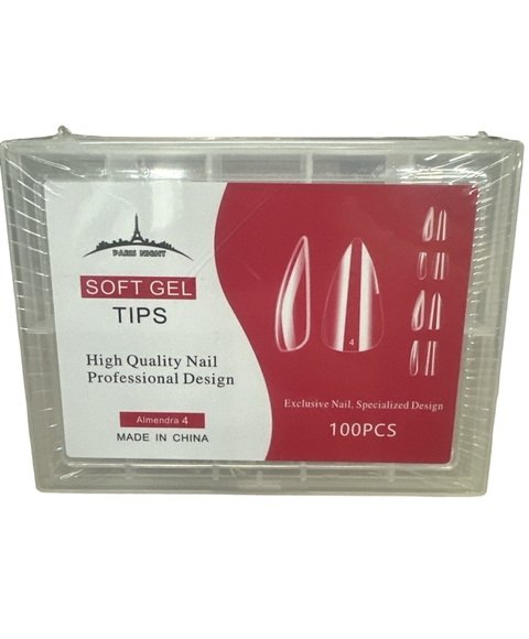 PARIS NIGHT SOFT GEL ALMENDRA 100PCS PN20254