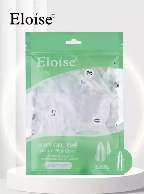 TIPS SOFT GEL ELOISE STILETTO 500U 10465