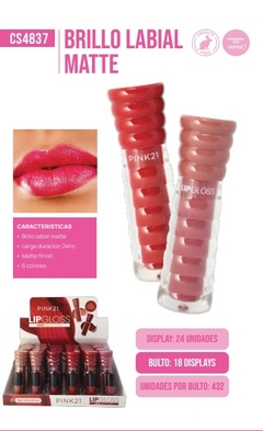 BRILLO LABIAL LIP GLOSS 24HS MATTE FINISH CS4837/67148