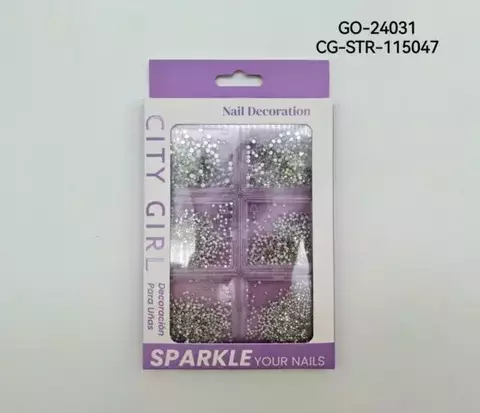DECORACIÓN DE STRASS PARA UÑAS CITY GIRL GO-24031