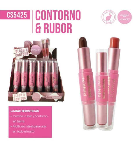 CONTORNO Y RUBOR EN BARRA PINK21 CS5425