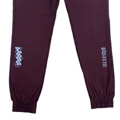 Calça Swarm Sarja Jogger vinho - comprar online