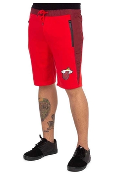 Bermuda Moletom Miami Heat c/ Nylon Lateral - comprar online