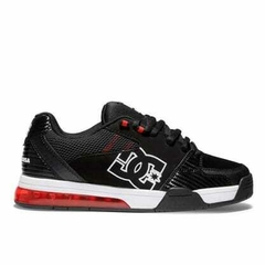 TÊNIS DC SHOES VERSATILE BLACK WHITE ATHETIC RED - comprar online