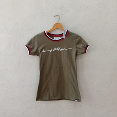 Playera cuello redondo- Tommy Hilfiger Talla M