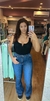 CALÇA FLARE JEANS ESCURA DARDAK-675501