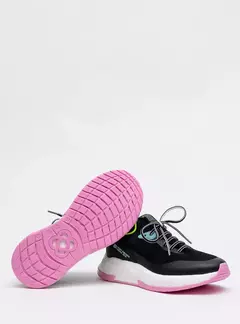 Tênis Petite Jolie Puff Sneaker Preto/Rosa PJ7130II -l na internet