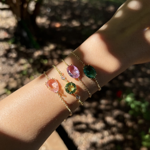 Pulseira rosa clara delicada - comprar online