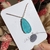 Colar gota tumarlina azul alongado