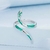 Anel de Prata Serpente Verde - comprar online