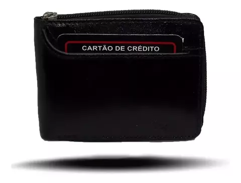 Carteira Masculina Couro Legítimo Zíper - TH Couro 1707