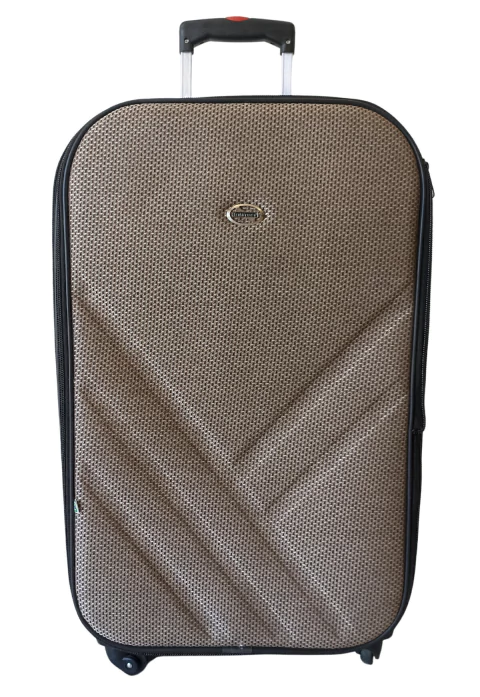 Mala de Viagem Média 23Kg Tecido Poliéster c/ Expansor e Roda 360 - Grotaferrata cor:TAUPE