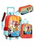 Kit Mochila de Rodinhas com Lancheira e Estojo Menino Patrulha