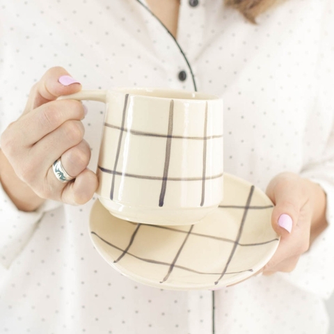 JUEGO CUADRILLÉ GRIS