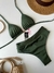 Biquini Basic Cintura Alta verde musgo