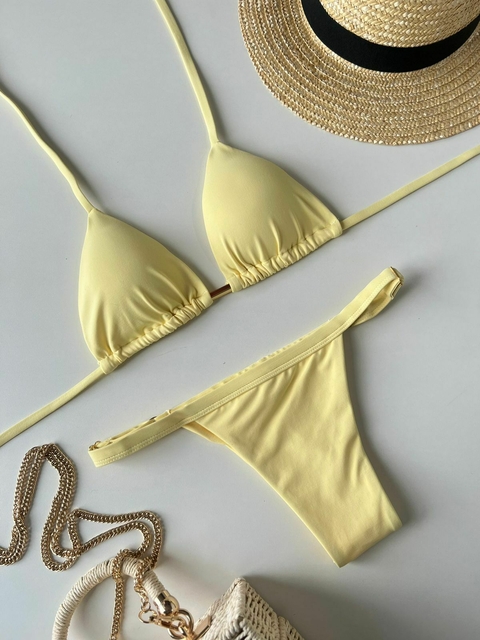 Biquíni Bronze amarelo manteiga